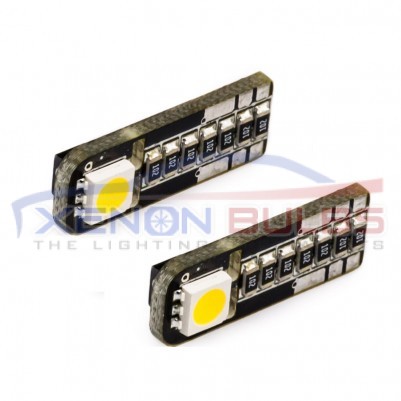 2 SMD T10/501/W5W LED BULBS - PAIR canbus